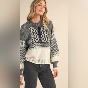 NWT Nordic Knit Sweater